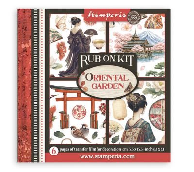 Stamperia - Oriental Garden Decorative Rub-On Kit