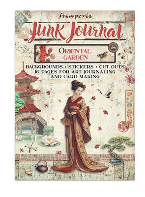 Stamperia - Oriental Garden Junk Journal Ephemera/Stickers 16pgs