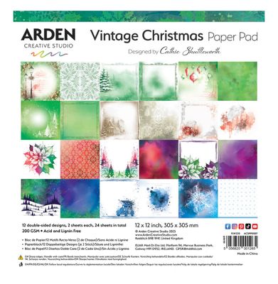 Arden Creative Vintage Christmas - 12x12 Paper Pad