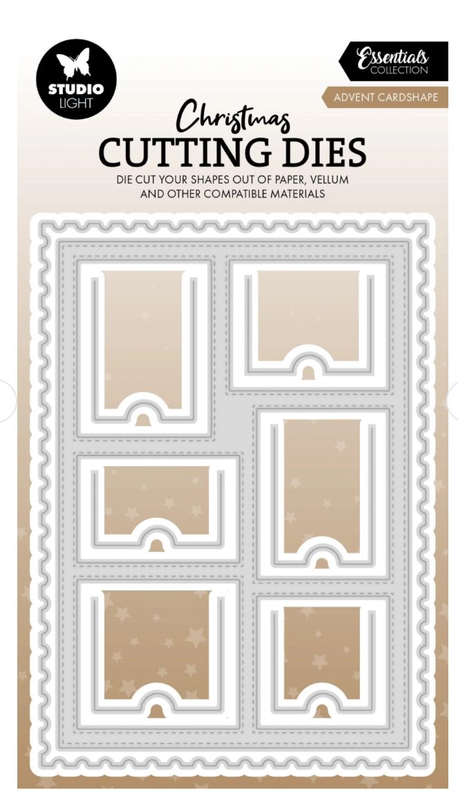SL Essentials - Advent Card Shape Cutting Die 8pcs