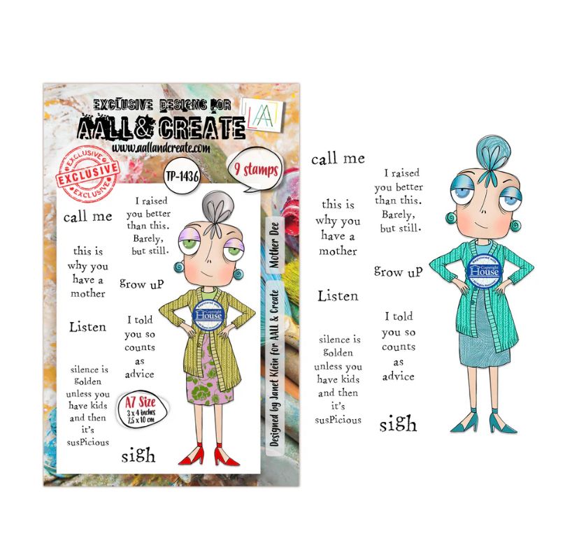 AALL&amp;CREATE - Mother Dee A7 Stamp Set