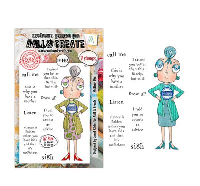 AALL&amp;CREATE - Mother Dee A7 Stamp Set