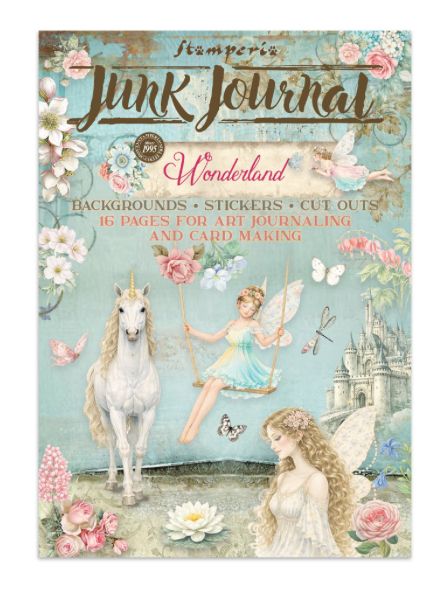 Stamperia - Wonderland Junk Journal Backgrounds, Stickers, Cutouts