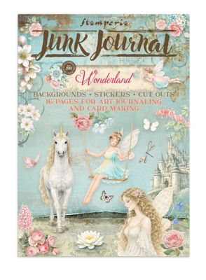 Stamperia - Wonderland Junk Journal Backgrounds, Stickers, Cutouts