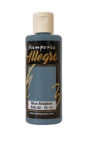 Stamperia - Allegro Paint,   Blue Aviation 60ml