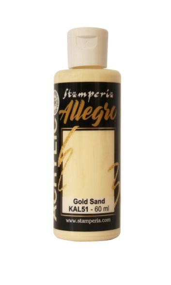 Stamperia - Allegro Paint,   Gold Sand 60ml