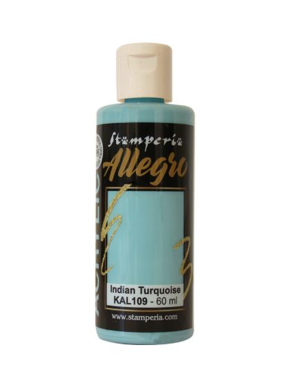 Stamperia - Allegro Paint,   Indian Turquoise 60ml