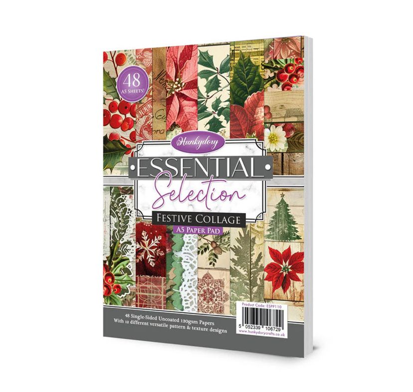 Hunkydory Crafts - Essential Selection Paper Pad,  Festive Collage