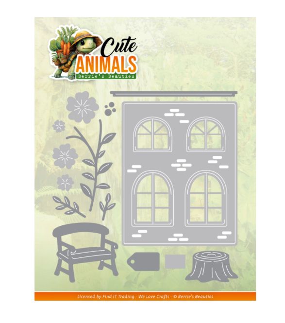 Find It Trading - Cute Animals,  House Front Cutting Dies