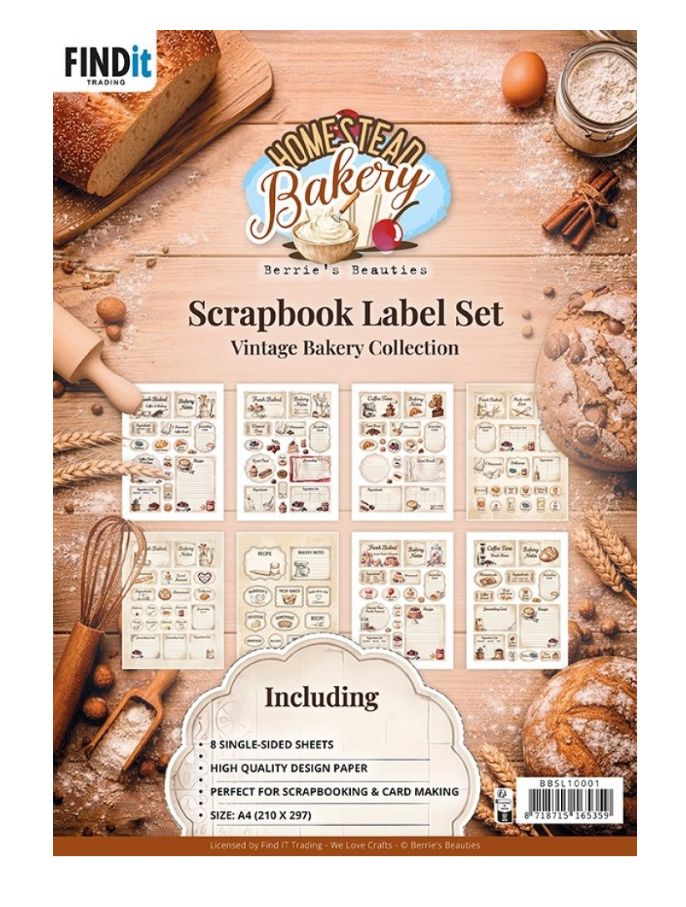 Find It Trading - Scrapbook Label Set,  Homestead Bakery