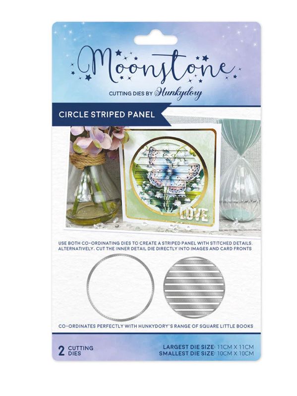 Hunkydory Moonstone - Circle Striped Panel Cutting Die