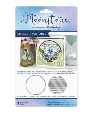 Hunkydory Moonstone - Circle Striped Panel Cutting Die