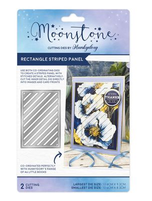 Hunkydory Moonstone - Rectangle Striped Panel Cutting Die