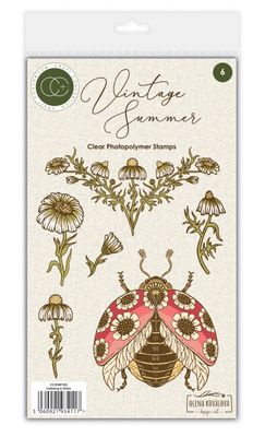 Craft Consortium - Ladybug &amp; Daisy Clear Stamp