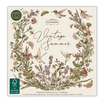 Craft Consortium - Vintage Summer  6x6 Craft Paper Pad