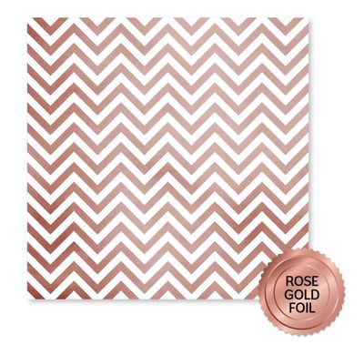Paper Rose Studio - Lavender &amp; Roses Rose Gold Foil F 12 X12 Single Sheet