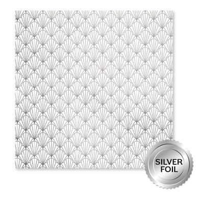 Paper Rose Studio - Wedding Joy Foil Silver  F 12x12 Single Sheet