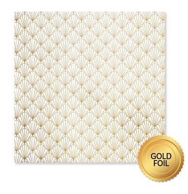 Paper Rose Studio - Wedding Joy Foil Gold  F 12x12 Single Sheet