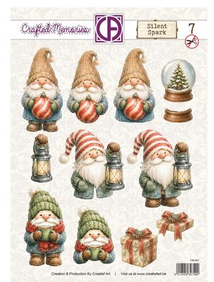 Creatief Art - 3D Die Cut Sheet, Silent Spark 07