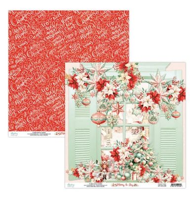 Mintay - Merry &amp; Joy 12x12 Patterned Paper 02  Single Sheet