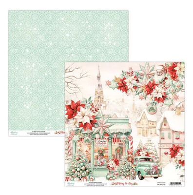 Mintay - Merry &amp; Joy 12x12 Patterned Paper 01 Single Sheet