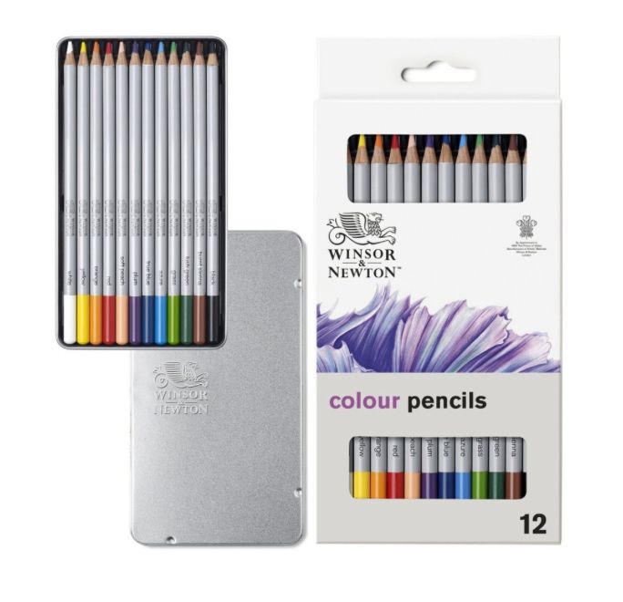 Winsor &amp; Newton - Studio Collection Coloured Pencil Tin 12pcs