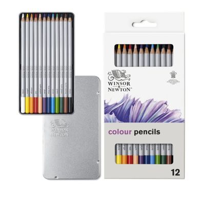 Winsor &amp; Newton - Studio Collection Coloured Pencil Tin 12pcs