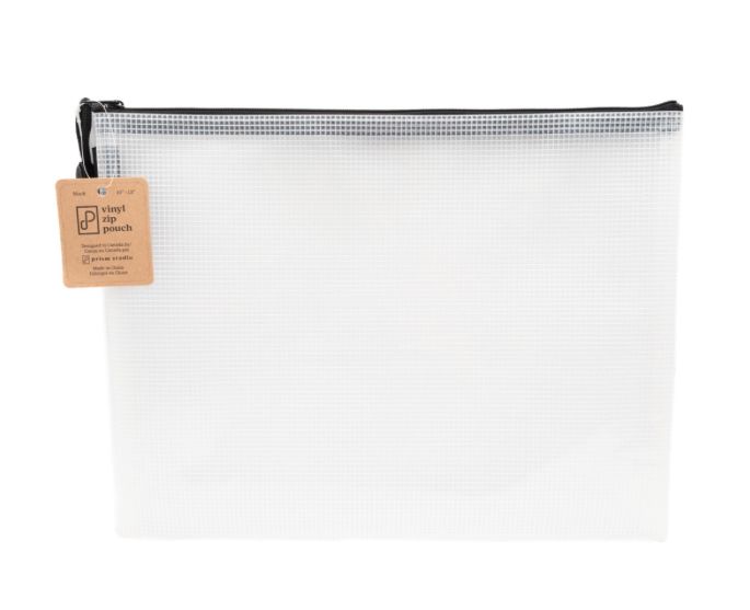 Prism Studio - 10x13 Vinyl Zip Pouch Black