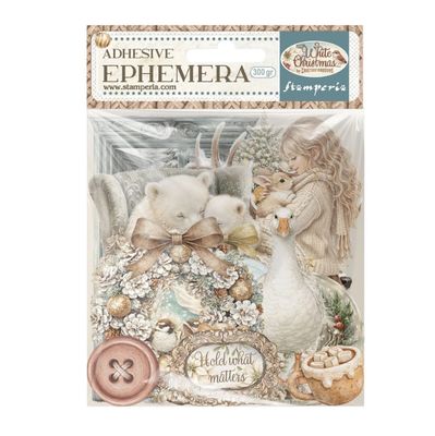 Stamperia - White Christmas Printed Decorative Ephemera