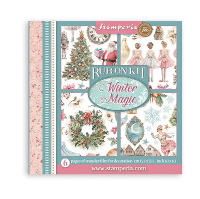Stamperia - Winter Magic Printed Decorative Rub On Kit