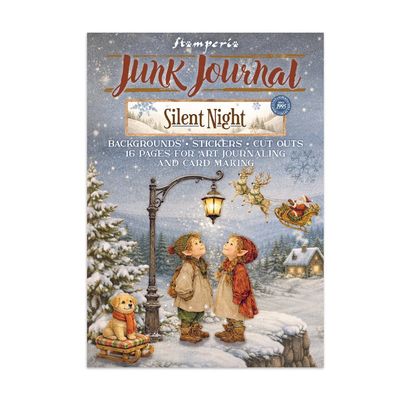 Stamperia - Silent Night Junk Journal, Backrounds, Stickers Cut Outs