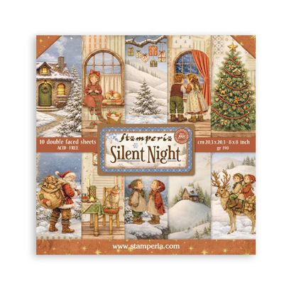 Stamperia - Silent Night 8x8 Paper Pad 10 Sheets
