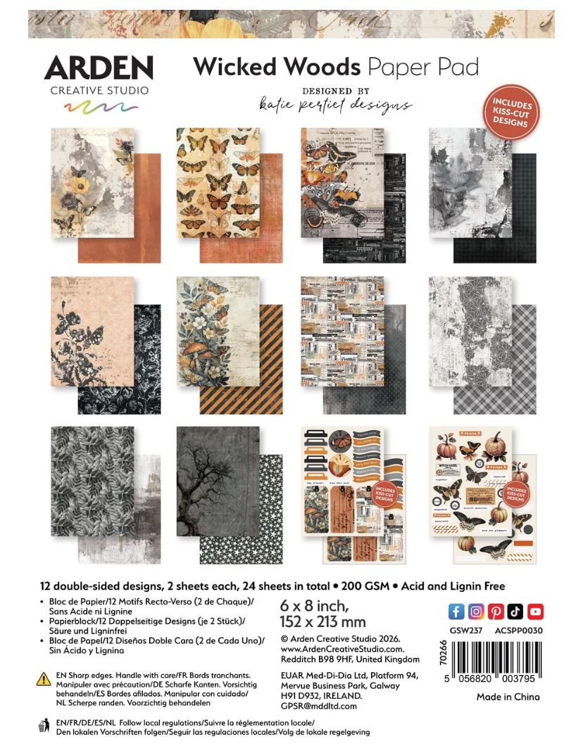 Arden Creative Studio - Wicked Woods 6x8 Paper Pad