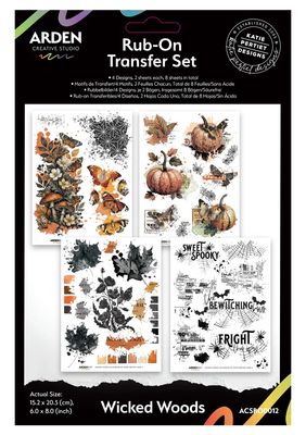 Arden Creative Studio - Wicked Woods 6x8 Rub On Transfers Set