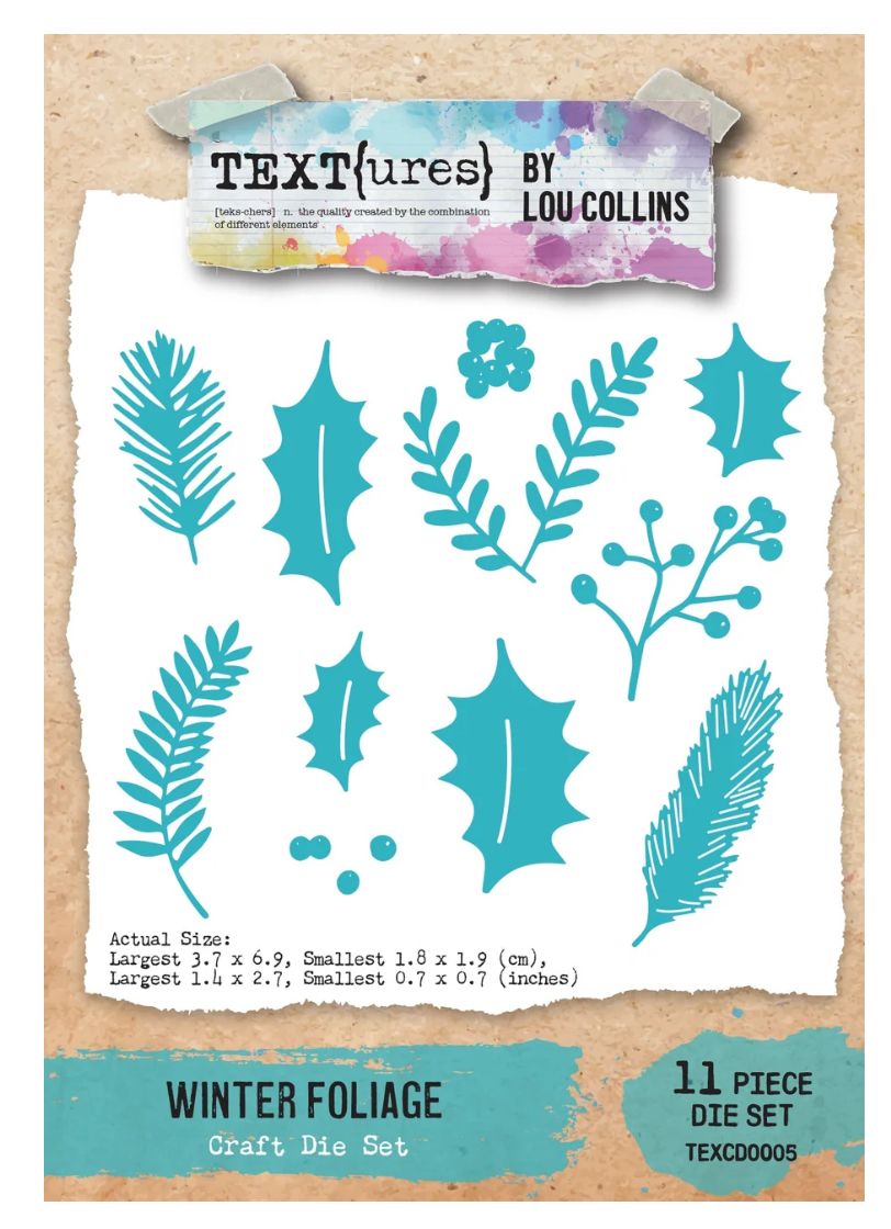 Text{ures} By Lou Collins - Winter In Bloom Winter Foliage Craft Die Set