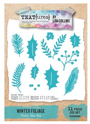 Text{ures} By Lou Collins - Winter In Bloom Winter Foliage Craft Die Set