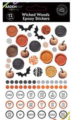 Arden Creative Studio - Wicked Woods Epoxy Stickers