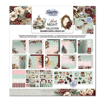 3Quarter Designs - Silent Night 12x12 Designer Paper &amp; Diecuts Set
