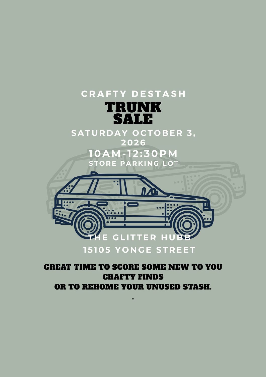 Crafty Destash Trunk Sale - British Style