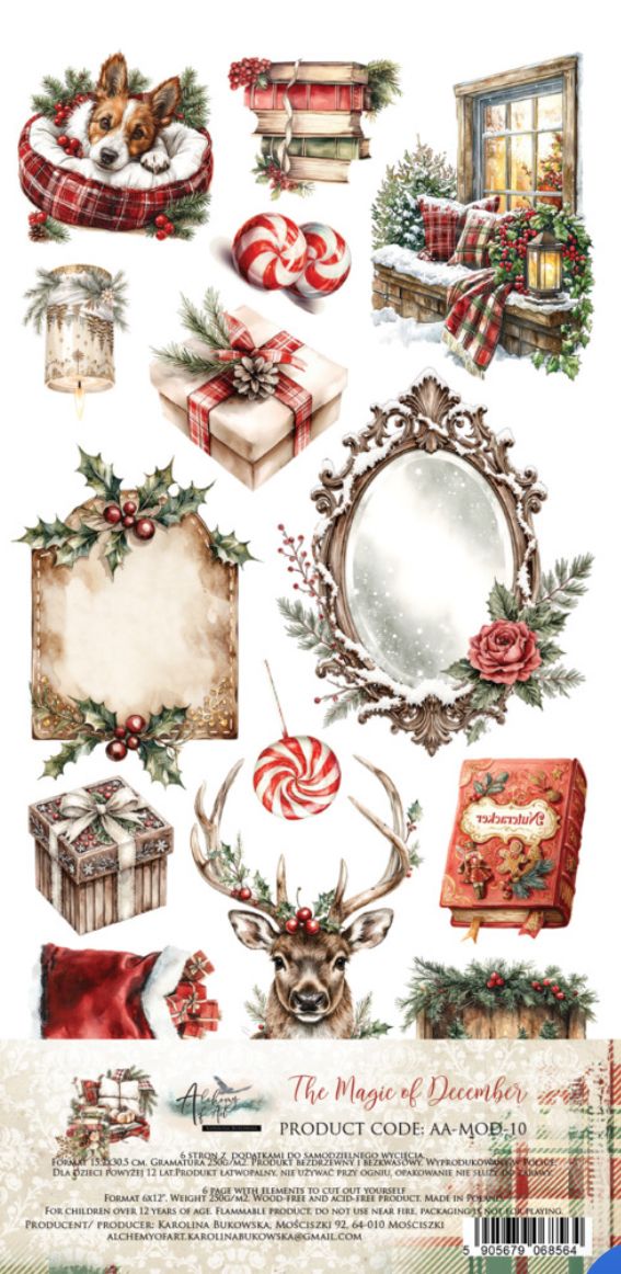 Alchemy Of Art - Magic Of December 6x12 Extra  Paper Set