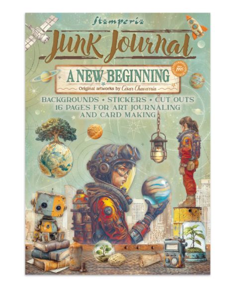 Stamperia -  A New Beginning Junk Journal Backgrounds, Cutouts &amp; Stickers