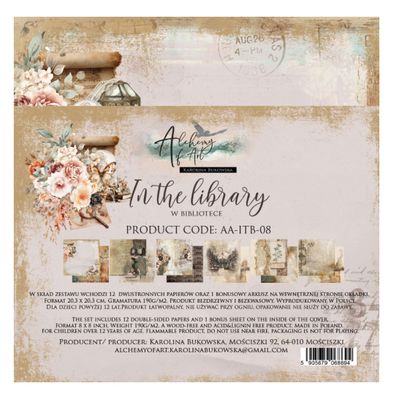 Alchemy Of Art - In The Library 8x8 Paper Collection