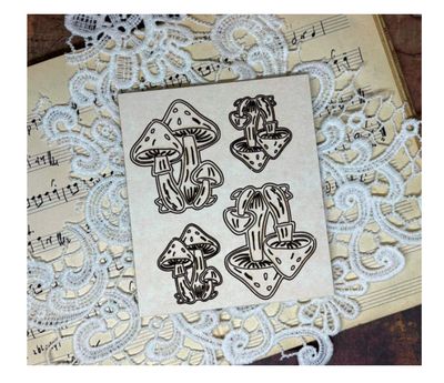 Alchemy Of Art - Chipboard Mushrooms
