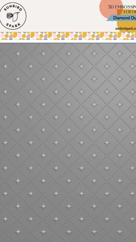 Sunbird Spark - Diamond Dusk 3D Embossing Folder 1pc
