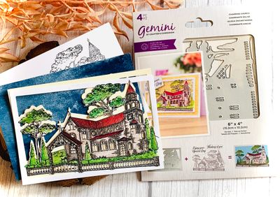 Workshop - Crafter's Companion - Charming Church Shaker Card Session 2