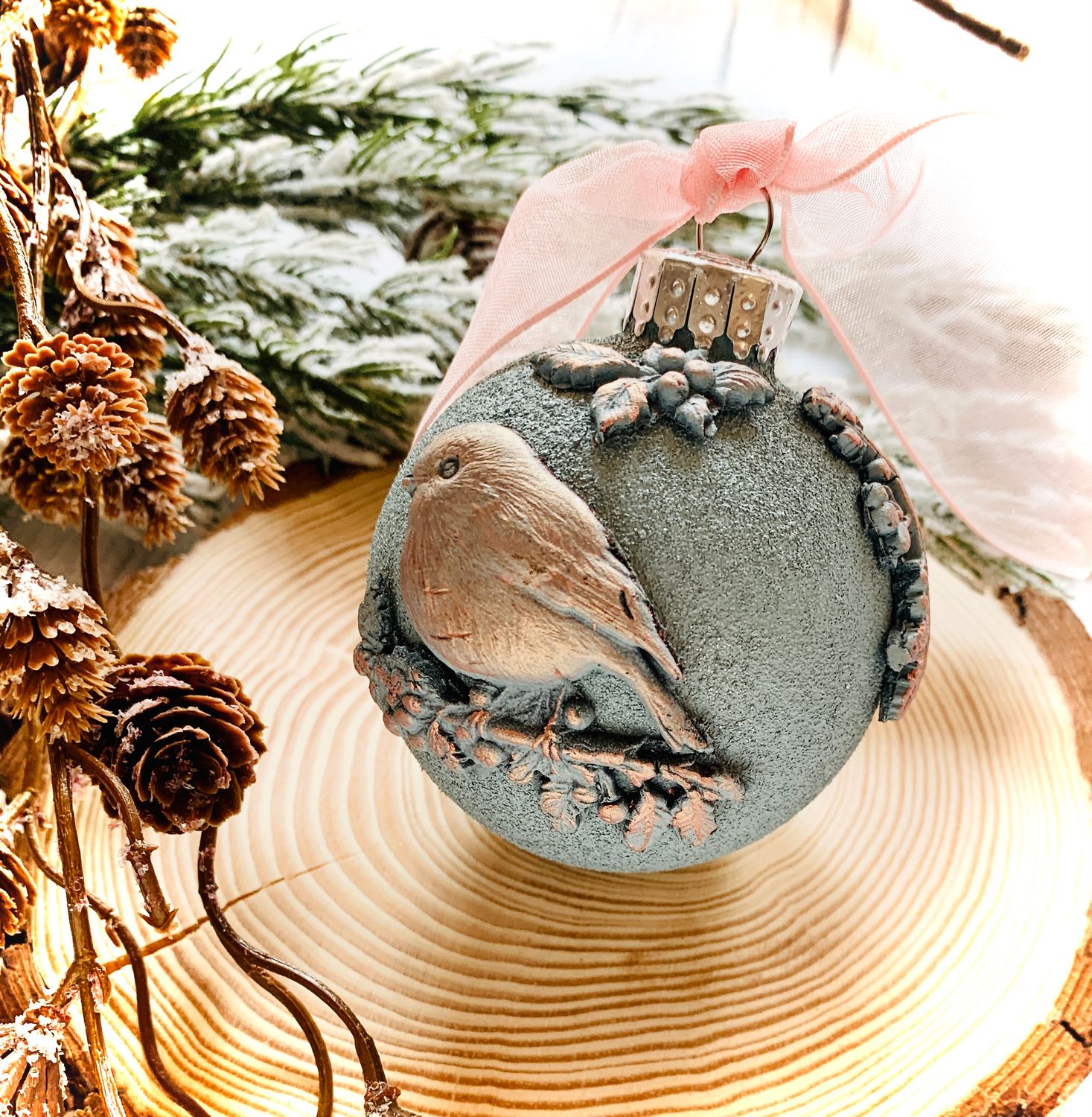 Workshop - Glitter Ornament With Clay Pieces