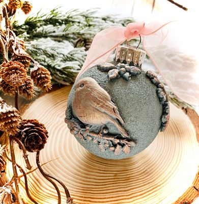 Workshop - Glitter Ornament With Clay Pieces