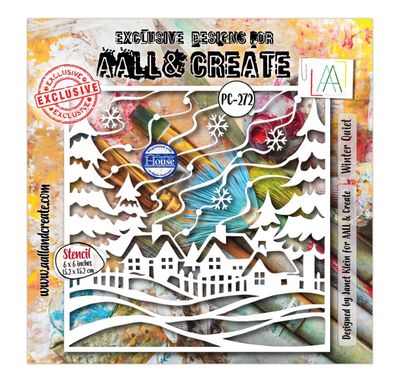 AALL&amp;CREATE - 6X6 Stencil, Winter Quiet