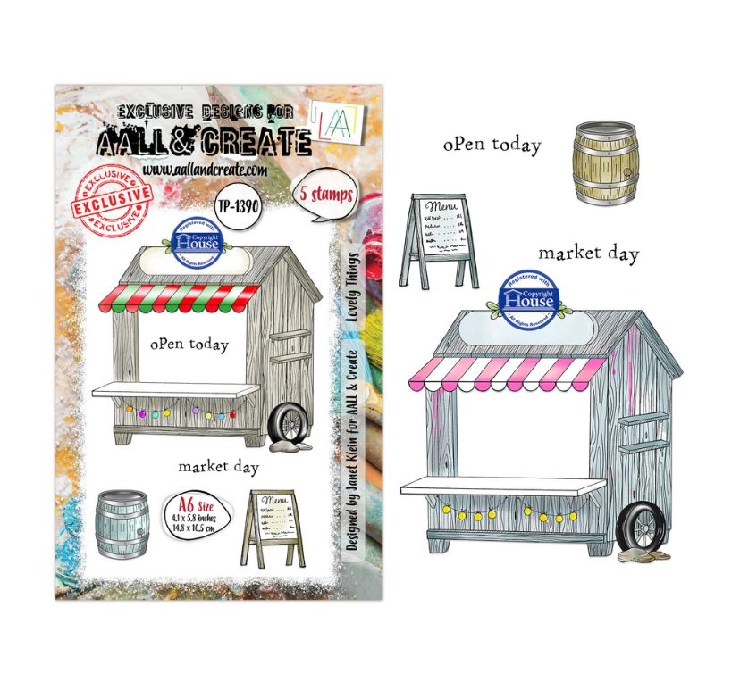 AALL&amp;CREATE - A6 Stamp Set, Lovely Things