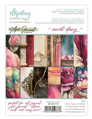 Mintay - Secret Diary 6x8 Art Journal Paper Pad